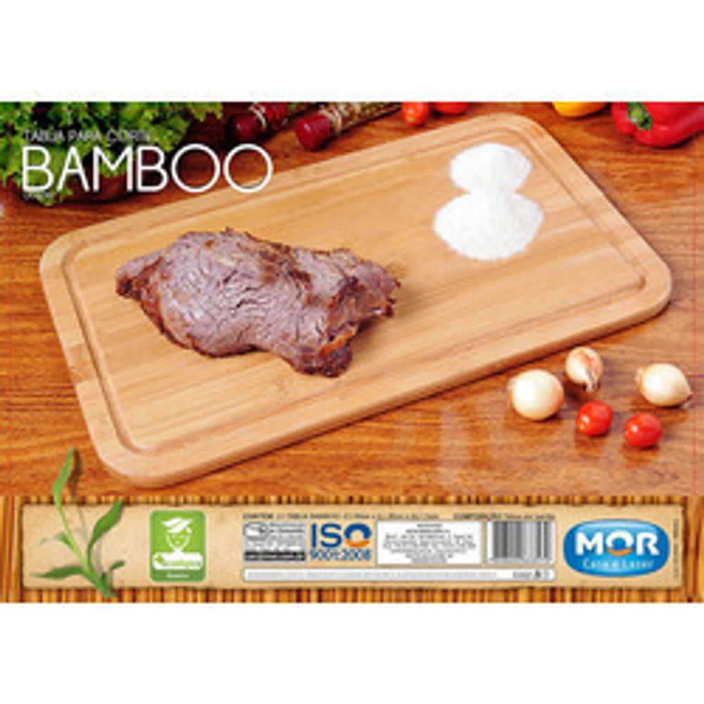 Tabua Corte 50x30cm Bamboo Mor - Thony Ferragem
