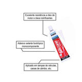 SILICONE ALTA TEMPERATURA VERMELHO 50G - Thony Ferragem