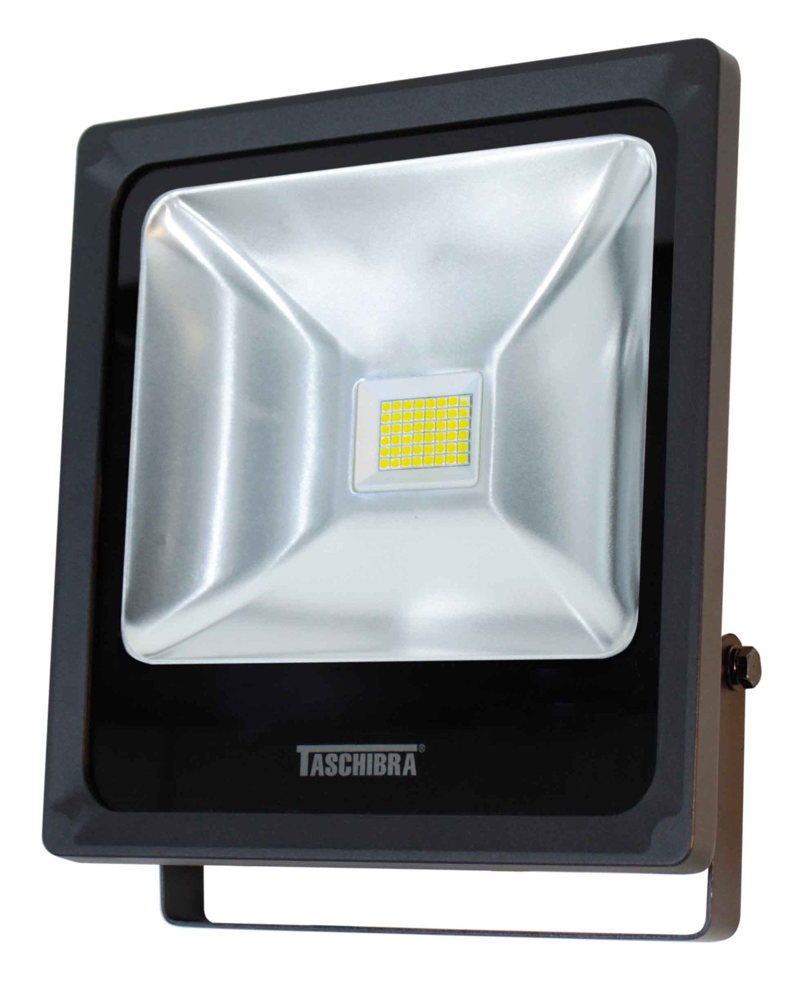 Refletor Led  Luz Verde 30W Preto Slim Taschibra