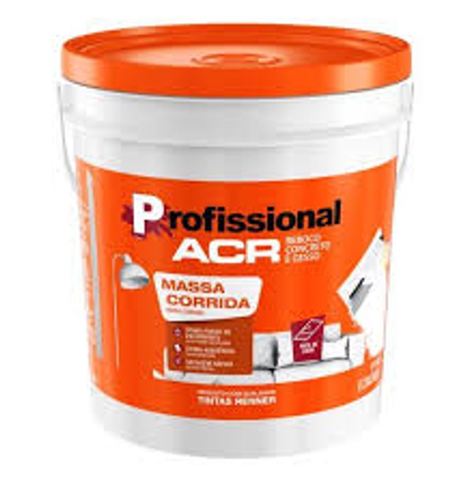 MASSA CORRIDA PROFISSIONAL ACR BRANCA 25KG PPG