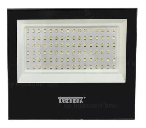 Refletor Holofote Slim Preto 100w Led 6500k Bivolt Taschibra