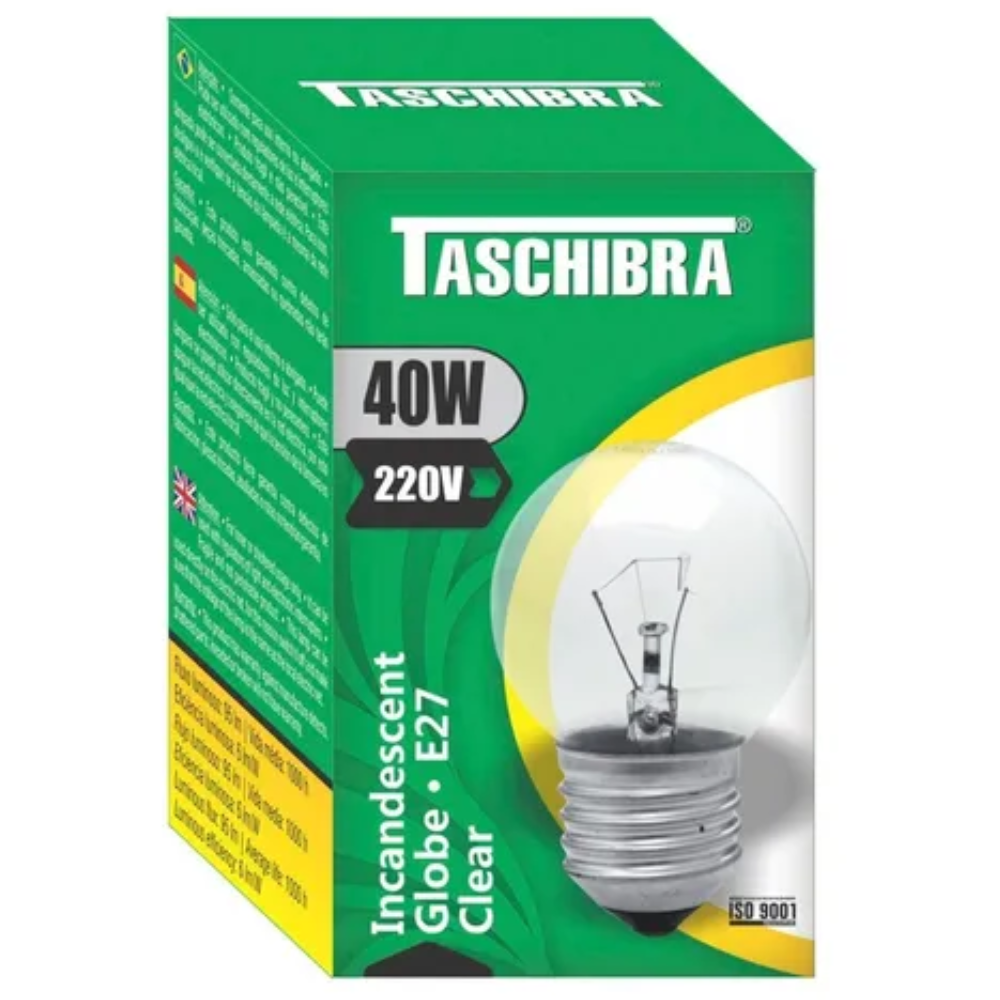 Lamp. Incandescente Bolinha Clara 40w 220v - Thony Ferragem