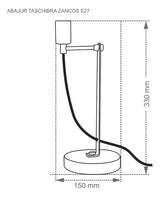 Abajur Zancos 1xe27 Taschibra - Thony Ferragem