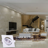 Spot Embutir Quadrado Alltop Led Par20 7w 3000k - Thony Ferragem