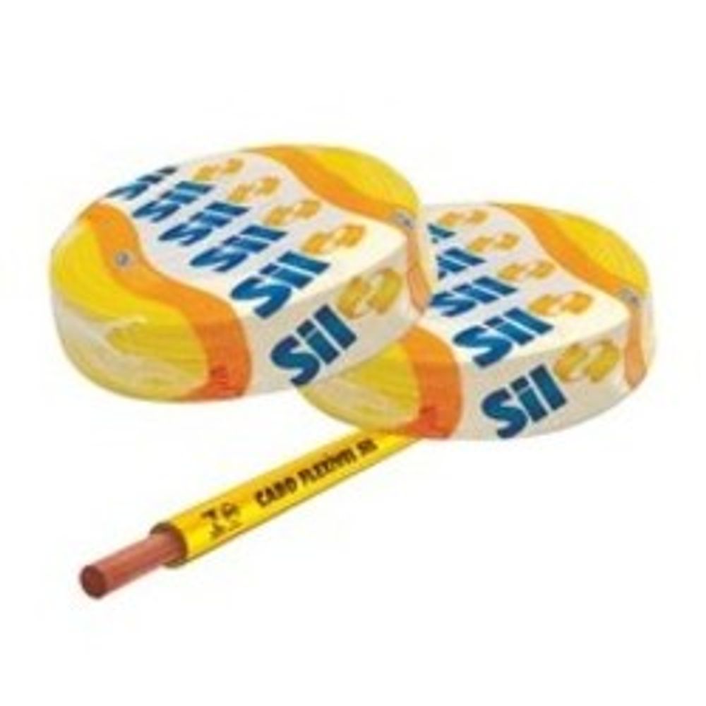(Rolo) Fio Cabo Flexsil 750v 1,50mm Amarelo 100mt
