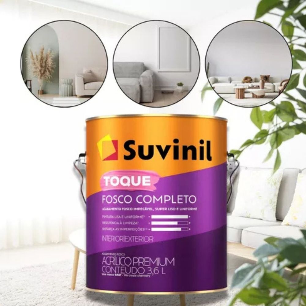 Acrílico Toque Fosco Completo Branco 0,9L Suvinil
