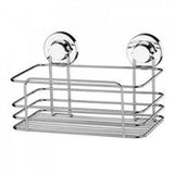 Cesto Retangular Aco Cromado C/ Ventosa  Future - Thony Ferragem