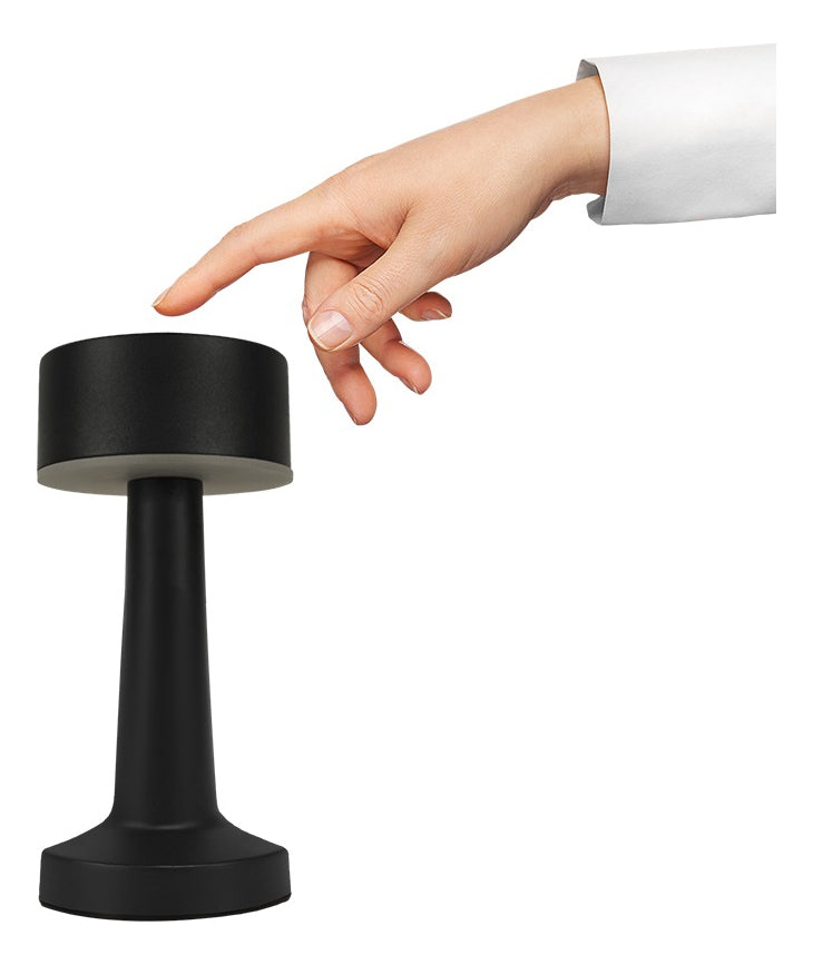 Luminária De Mesa Led Jimp Recarregável Preta Taschibra