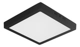 Painel Led Quadrado Lux Sobrepor 24w Preto 3000k