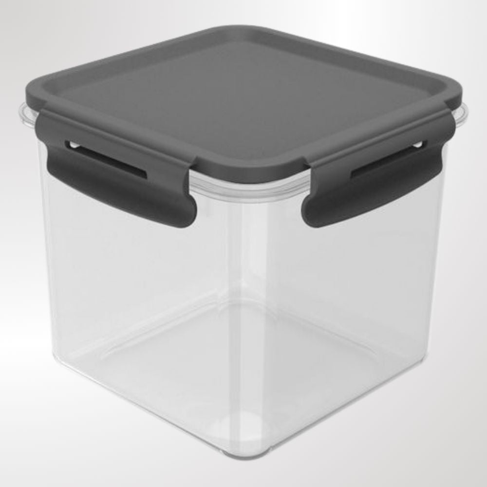 Pote Click Quadrado 1500ml Chumbo OU