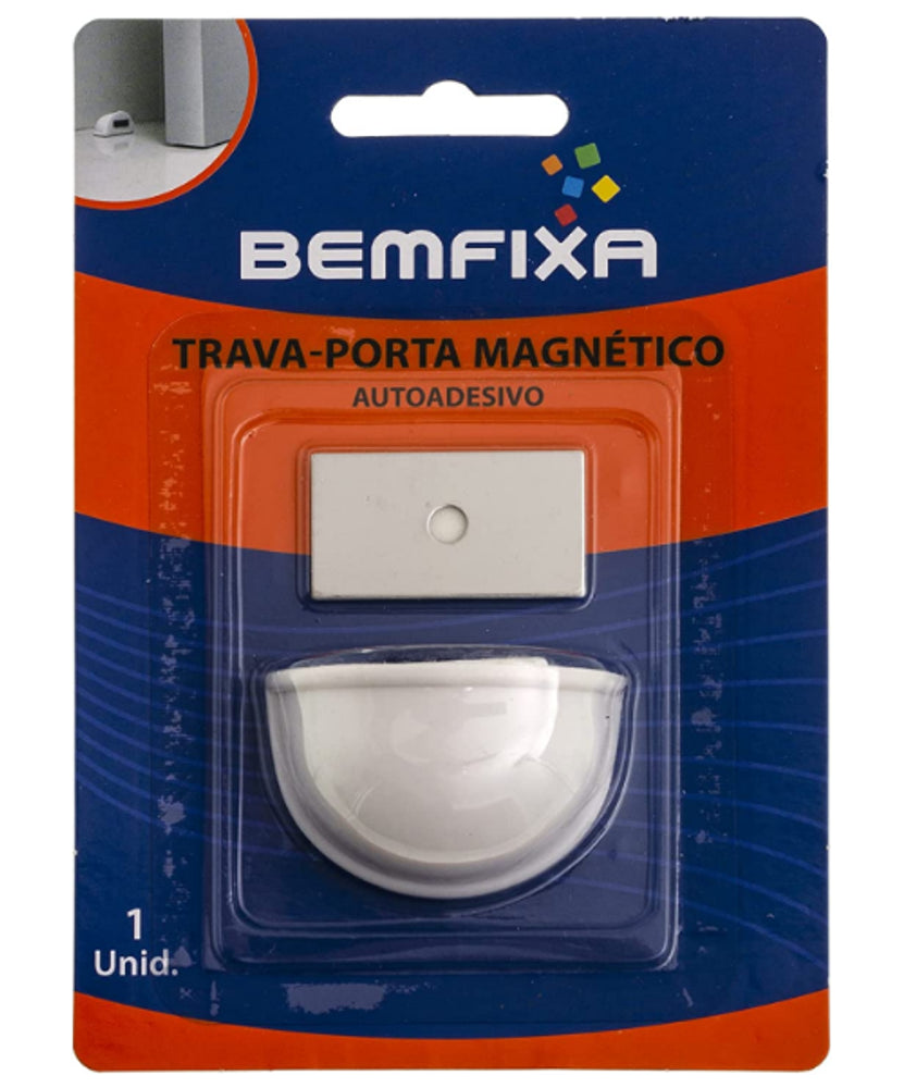Trava Porta Magnetico Branco - Thony Ferragem