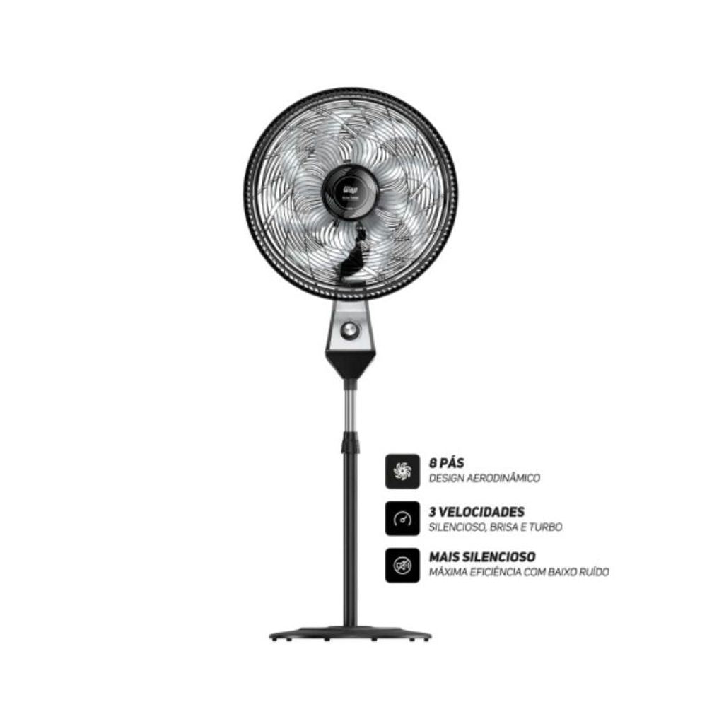 VENTILADOR FLOW TURBO 50CM COLUNA 127V - Thony Ferragem