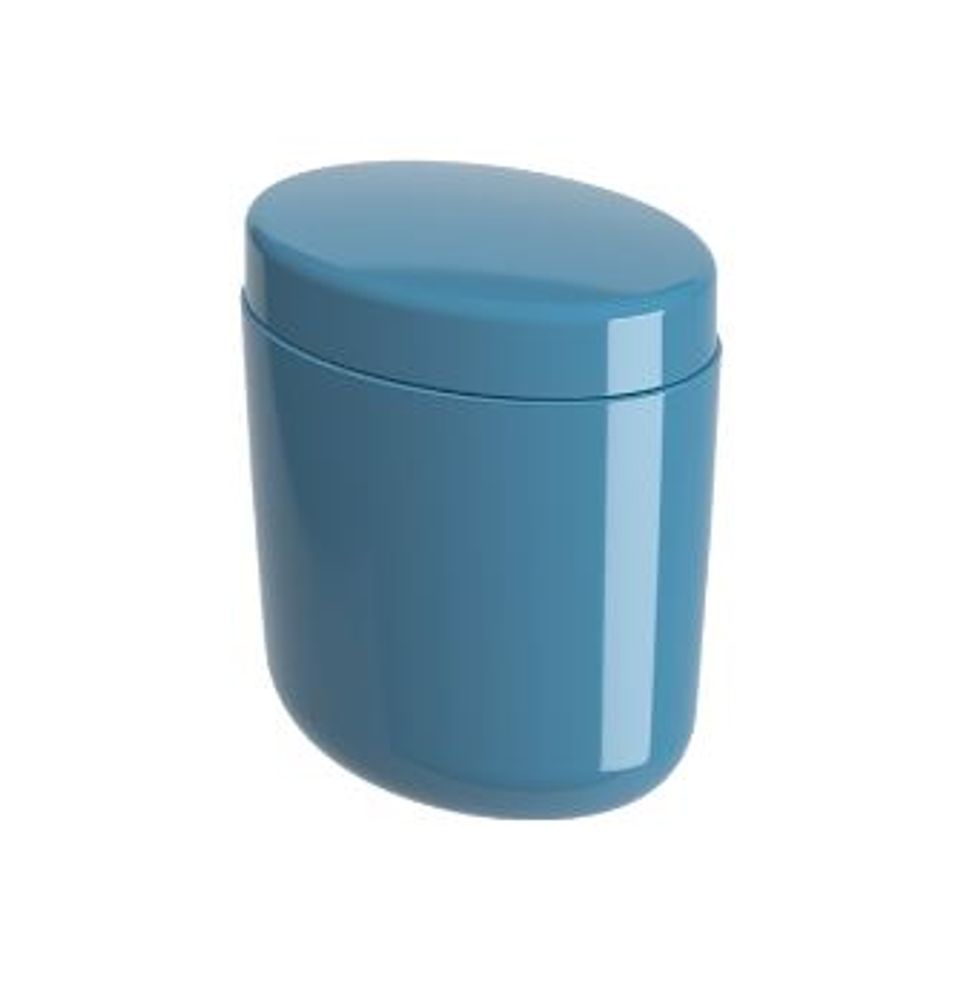 Porta Algodão/Cotonete Azul Atlantic Coza
