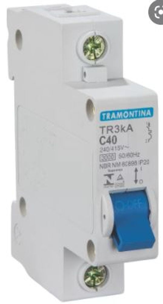 Disjuntor Tr3ka 1p 40a Curva C - Thony Ferragem