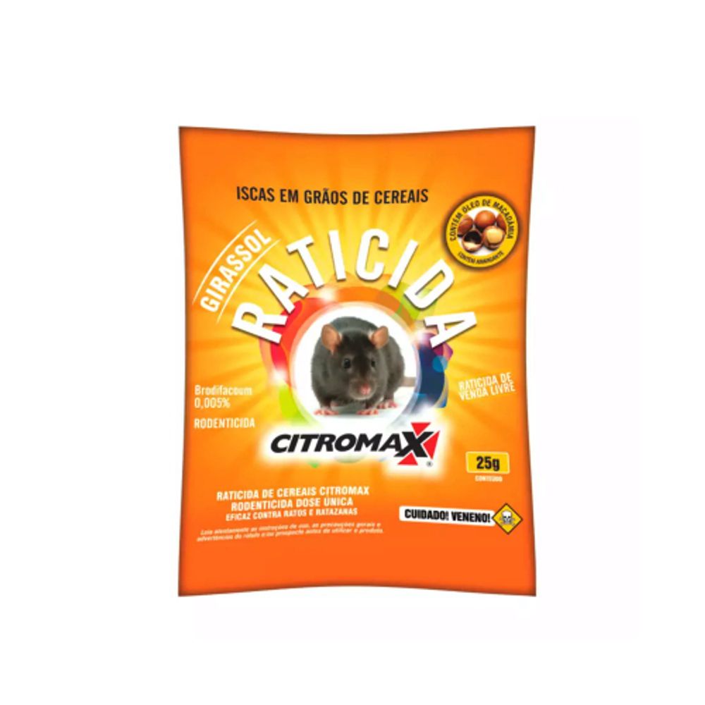 Raticida Girassol Sache 25g - Thony Ferragem