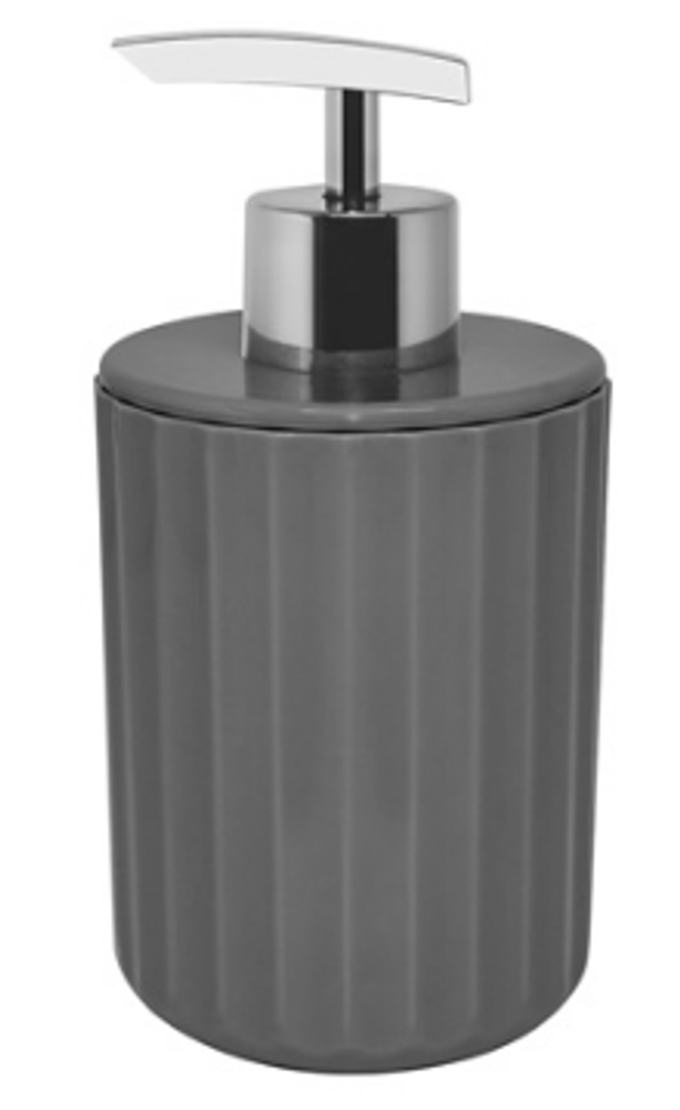 Porta Sabonete Liquido 400ml Groove Chumbo OU