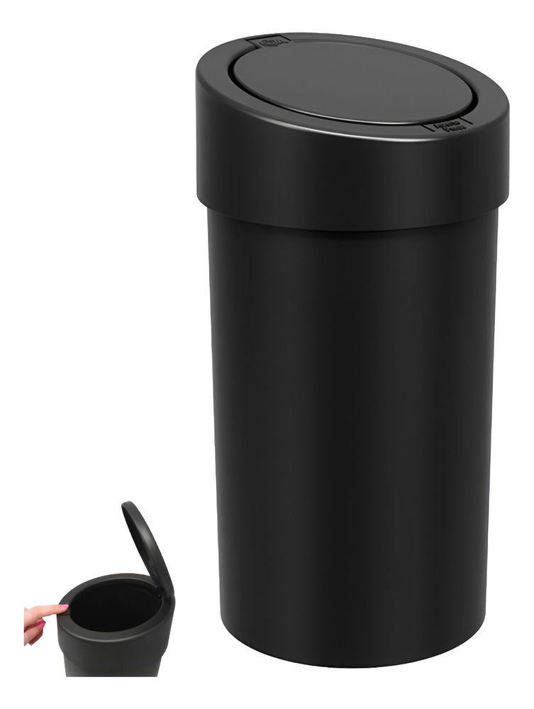 Lixeira Press 9L Click Preta Coza - Thony Ferragem