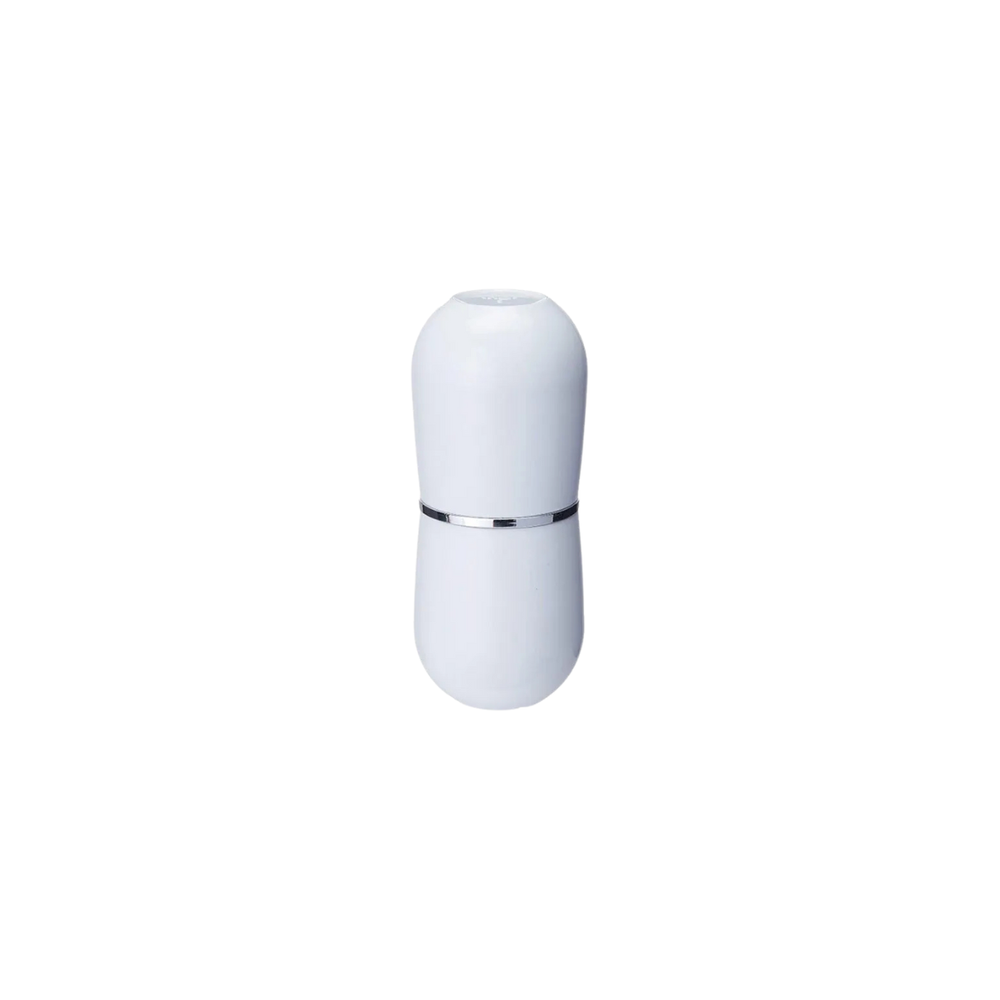 Porta Escova Cromo Belly C/ Tampa Branco OU