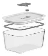 Pote de Vidro Hermético Fresh Lock 725ml – Branco | OU - Thony Ferragem