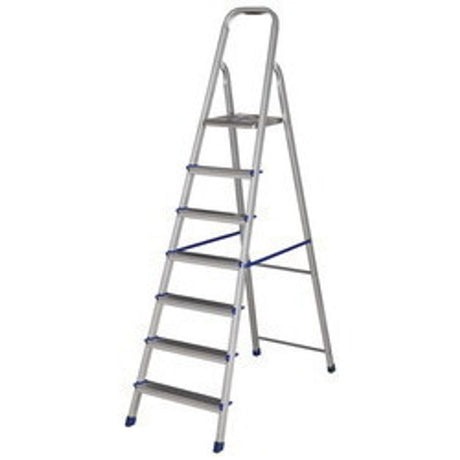 Escada Aluminio 7 Degraus Mor - Thony Ferragem