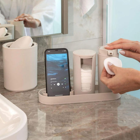 Lixeira Com Tampa 5L Cinza Claro Serene Coza - Thony Ferragem