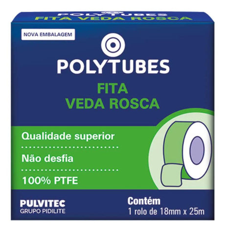 Fita Veda Rosca 18mm X 25m Pulvitec - Thony Ferragem