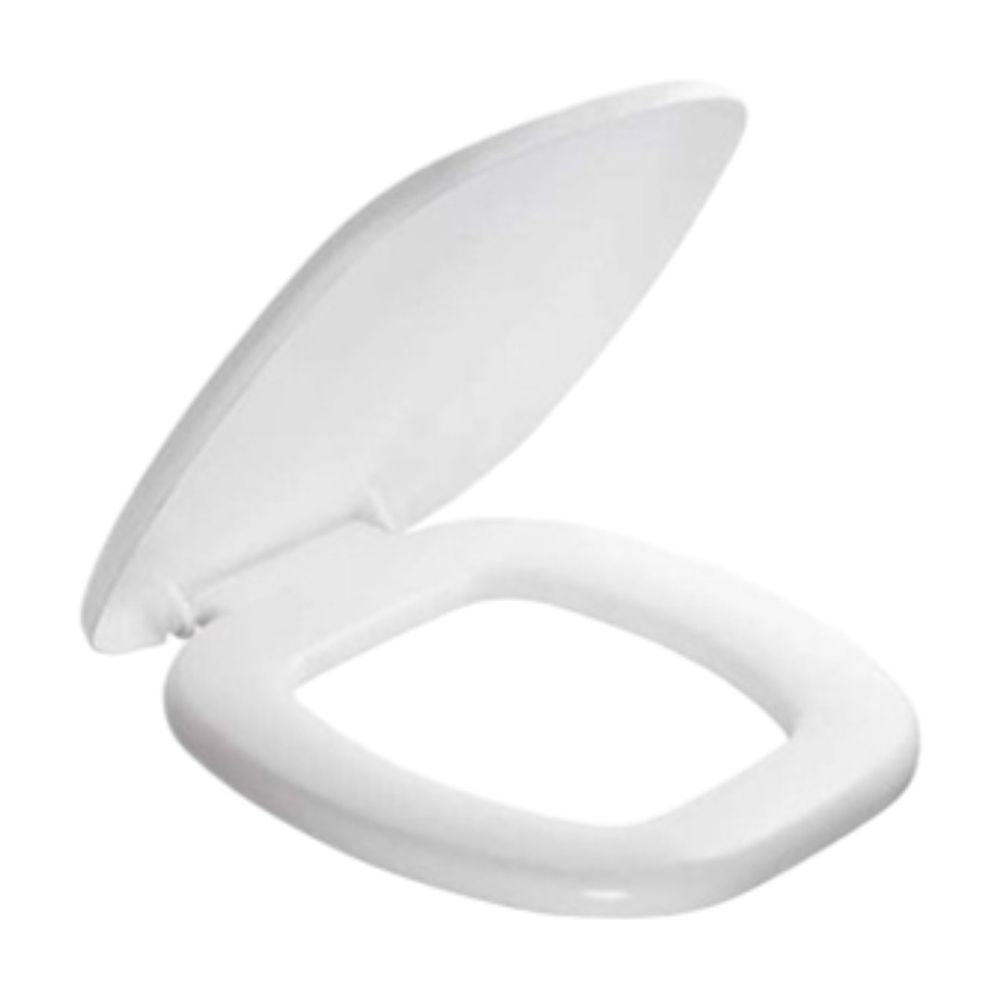 Assento Almofadado Quadrado Branco Atlas