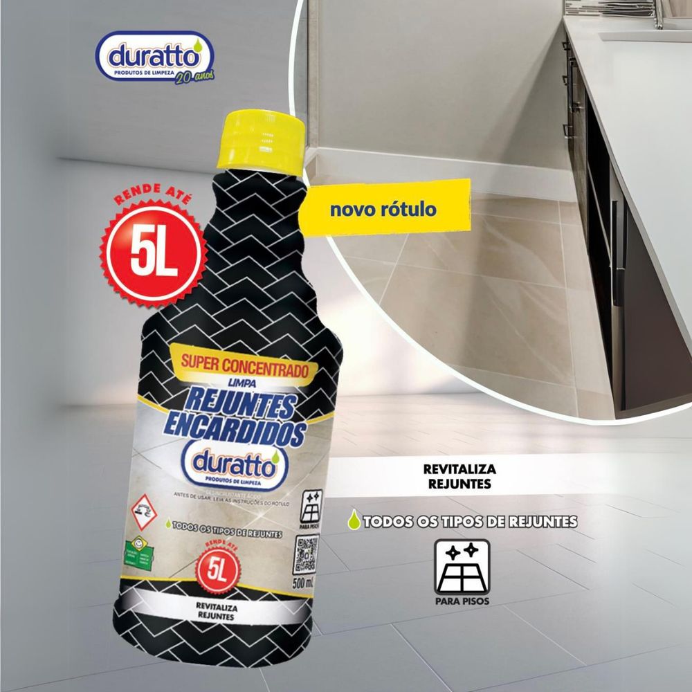 Limpa Rejunte Encardido Duratto 500ml Limpador Concentrado