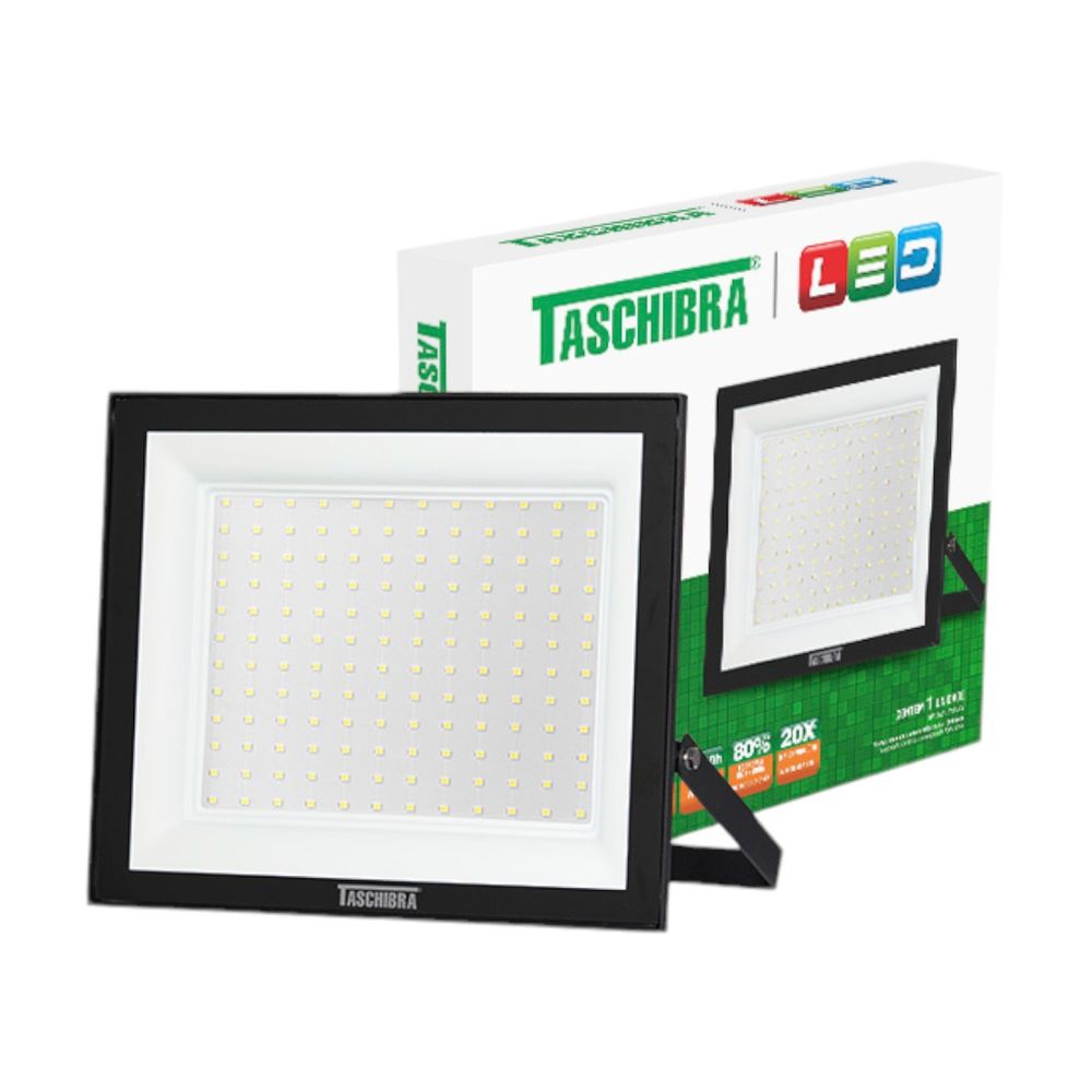 KIT 10  REFLETORES LED SLIM 150W 6500K PRETO - Thony Ferragem