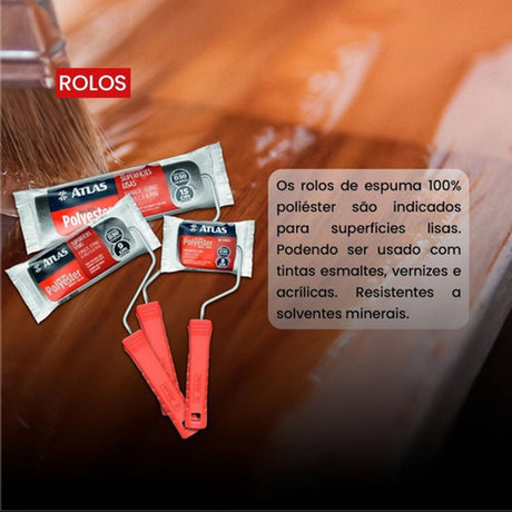 Rolo Espuma Poliester 23cm - Thony Ferragem