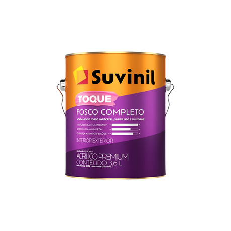 Tinta Acrílica Toque Fosco Completo Crômio 3,6l Suvinil - Thony Ferragem