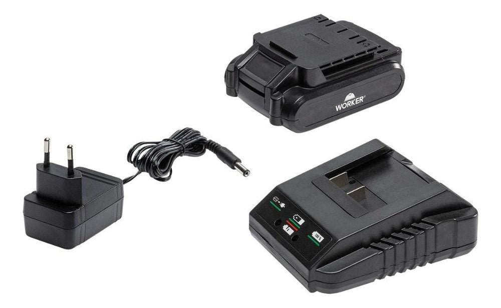 Furadeira Parafusadeira Bateria 50pcs Worker - Thony Ferragem