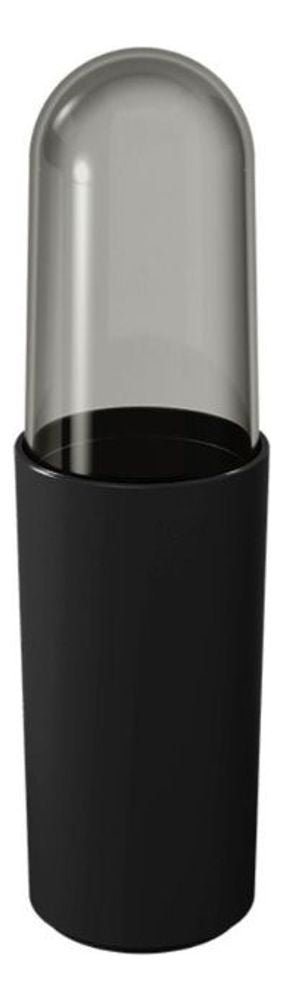 Porta Escova Serene Com Tampa Preta Coza - Thony Ferragem