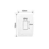 Conjunto 1 Interruptor Paralelo Vertical 10AX 250V 4X2 Branco Ilus - Thony Ferragem