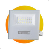 Refletor Holofote Led Tr Slim 30w Carcaça Branca Taschibra Cor Da Carcaça Branco Cor Da Luz Fria (6500k) 110v/220v