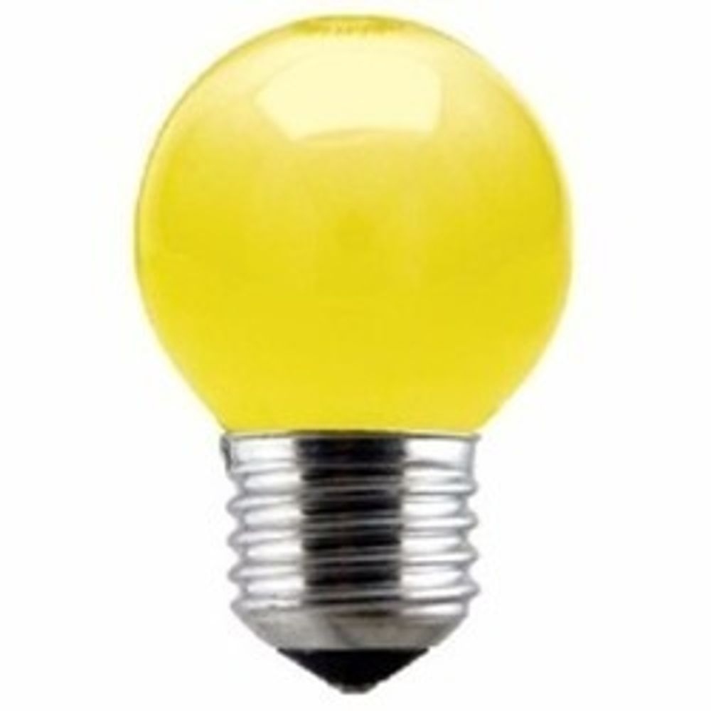 Lampada Incandescente Bolinha Amarela 15w 220v - Thony Ferragem