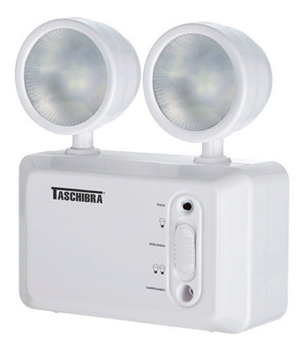 Bloco Autônomo Emergência 2 Farol Led 250lm  Bivolt Taschibra - Thony Ferragem