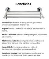 Toalheiro Hotel 42cm Flat Jackwal - Thony Ferragem