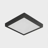 Plafon De Led Taschibra 18w Quadrado Preto Sobrepor Bivolt Cor Luz Neutra 4000k 110v/220v