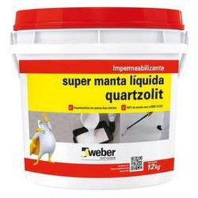 Impermeabilizante Super Manta Liquida Branco 12kg Quartzolit - Thony Ferragem