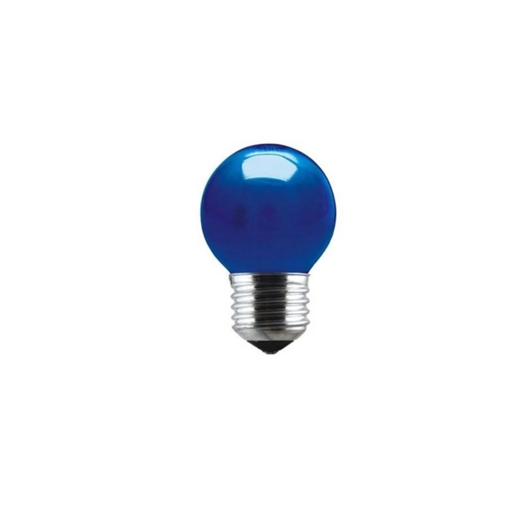 Lampada Incandescente Bolinha Azul 15w 127v - Thony Ferragem