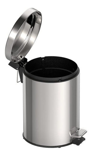 Lixeira Inox Com Pedal Em Aço 5l Tramontina