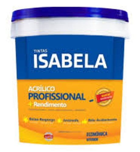 Tinta Acrílica Fosca Profissional Branco Isabela 18L – Alessi - Thony Ferragem