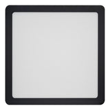 Painel Led Quadrado Lux Sobrepor 24w Preto 3000k