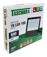 Refletor Holofote Slim Preto 100w Led 6500k Bivolt Taschibra - Thony Ferragem