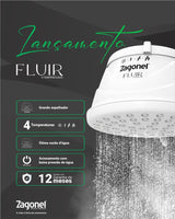 DUCHA FLUIR 4 TEMPERATURA 5500W 127V BRANCO - Thony Ferragem