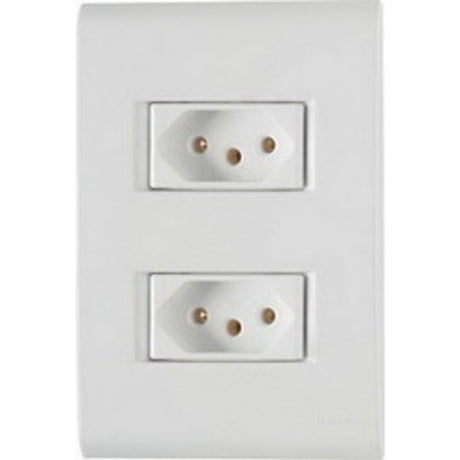 Conjunto 2 Tomadas 2p+T 10a - Liz - Thony Ferragem