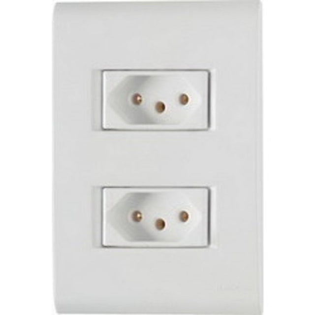 Conjunto 2 Tomadas 2p+T 10a - Liz - Thony Ferragem