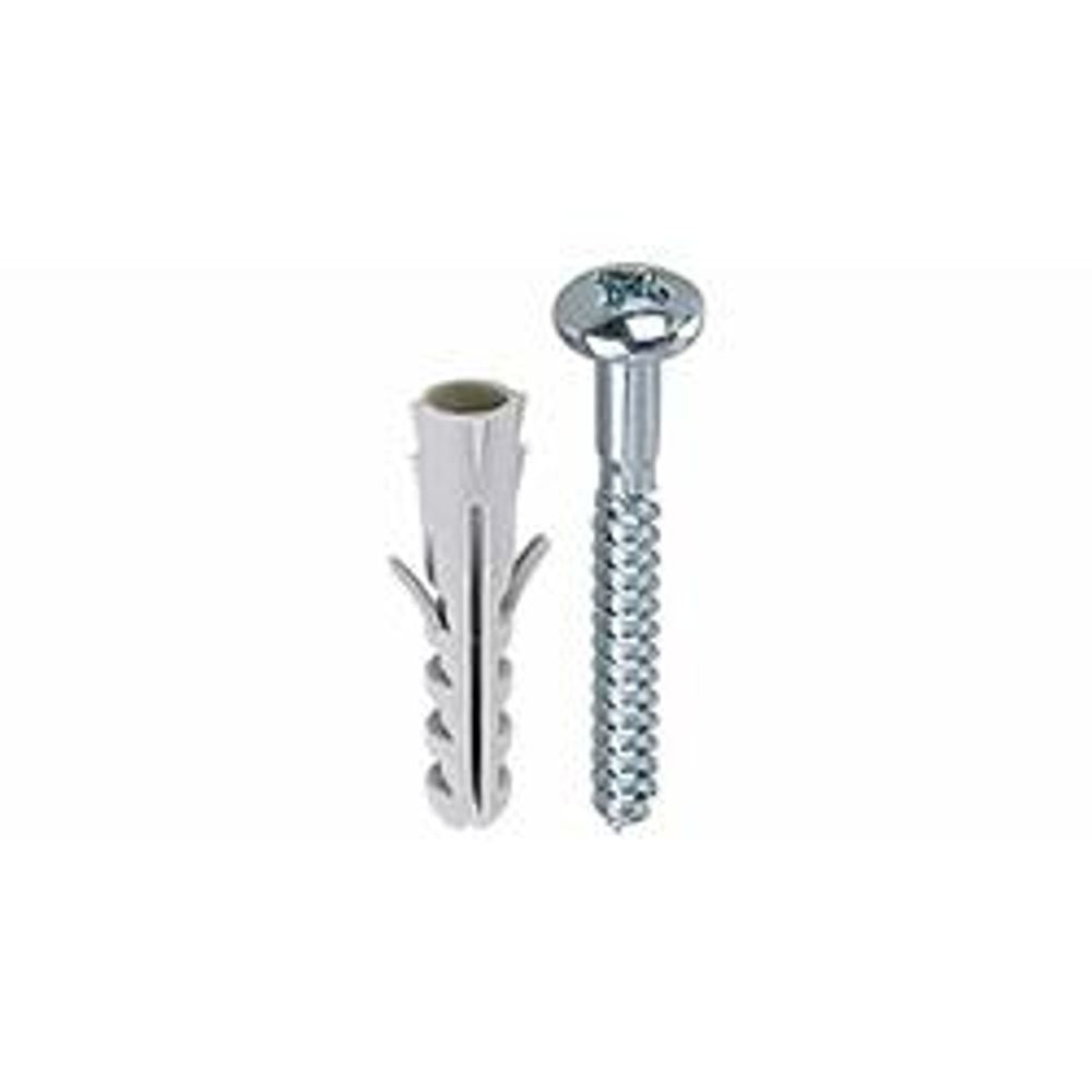 Bucha 06mm+Parafuso Fenda Simples Cartela BemFixa