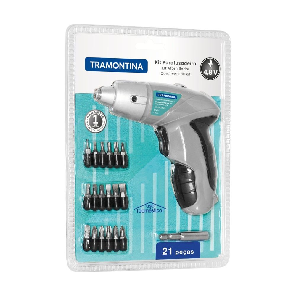 Parafusadeira A Bateria Ni-cd 4,8v 21 Peças